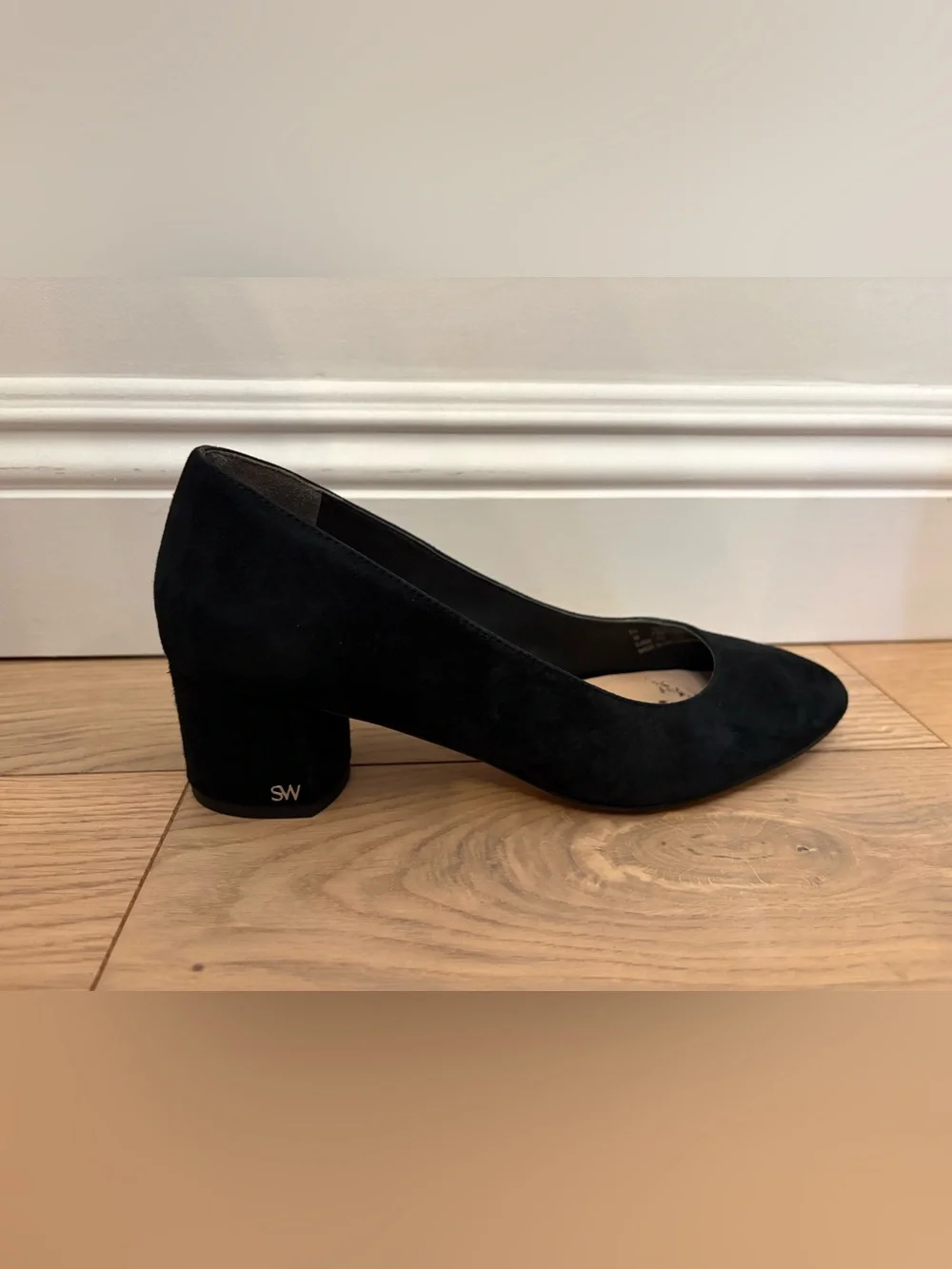 Stuart Weitzman Black Suede Heels